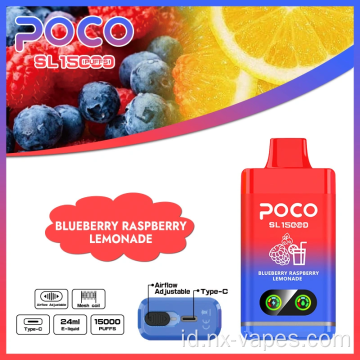 POCO SL 15000 Puffs Pena grosir vape sekali pakai